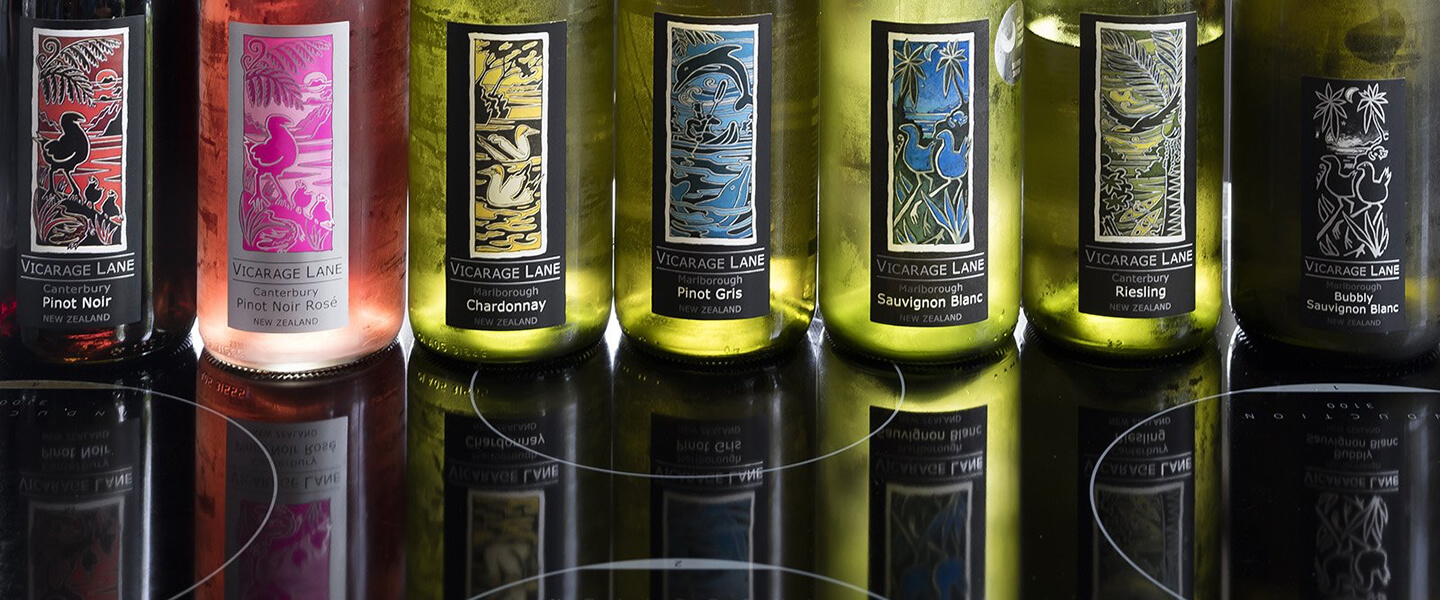 Product Range Produced By Vicarage Lane Wines In Blenheim Marlborough NZ
