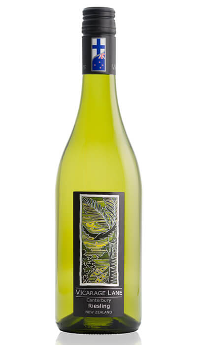 Bottle Of Riesling By Vicarage Lane Wines In Blenheim Marlborough NZ