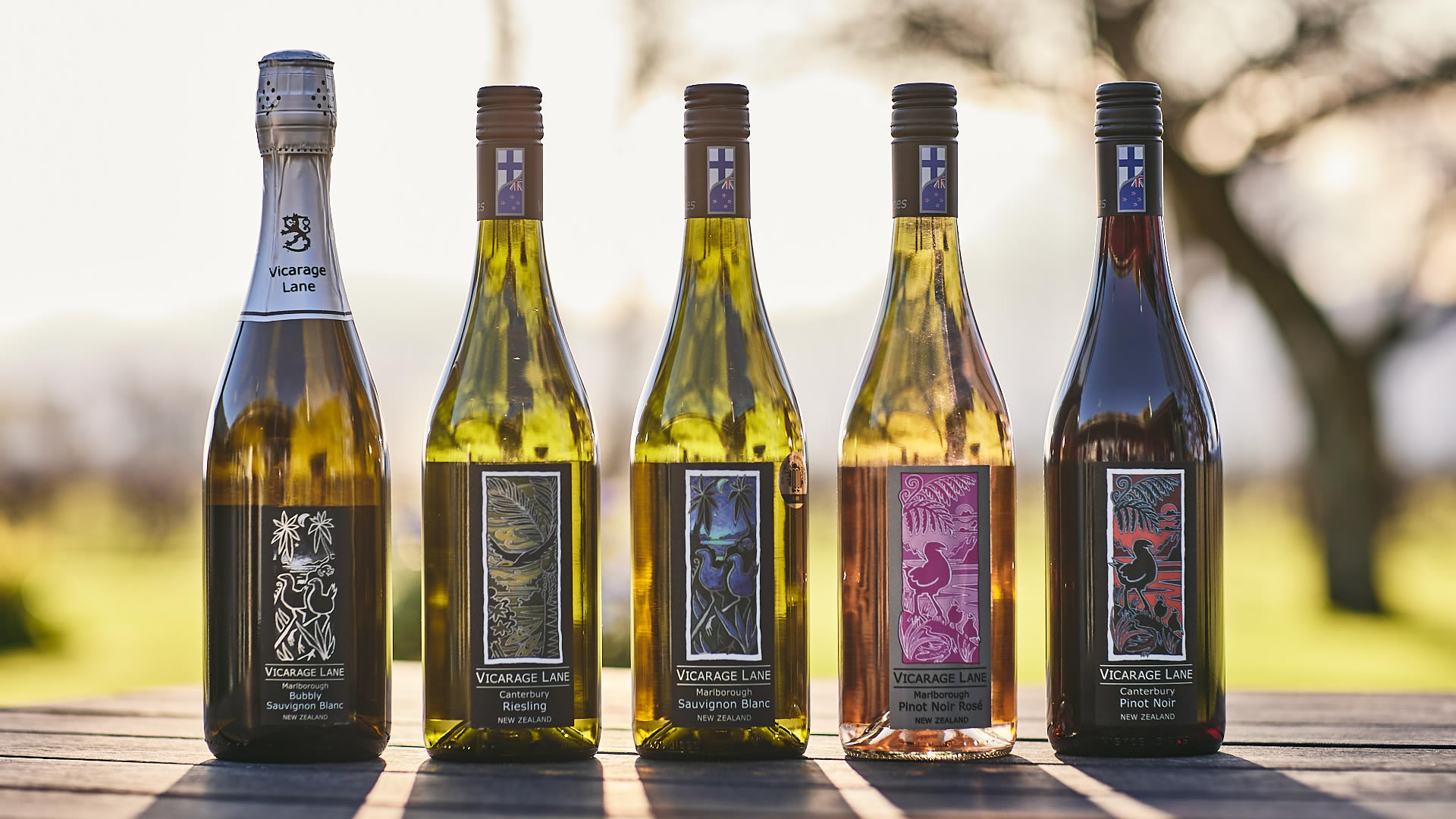 Wine Selection From Vicarage Lane Wines In Blenheim Marlborough NZ